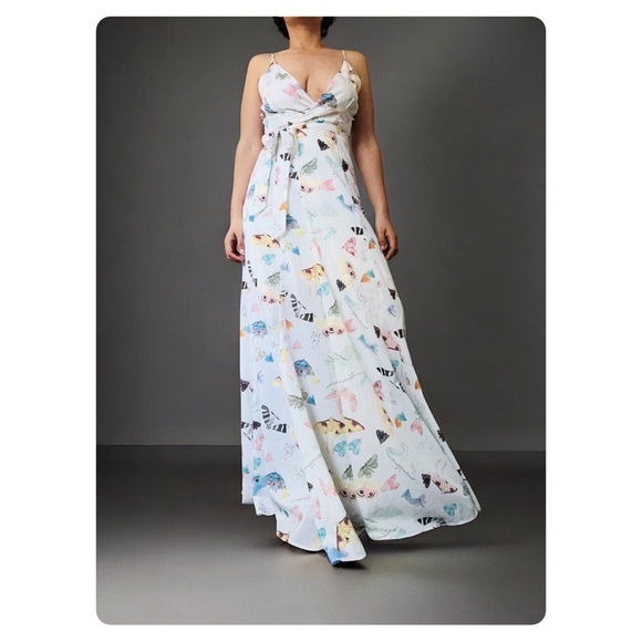 Hutch Dresses & Skirts - ★ Hutch by Anthropologie Wrap Printed Spring Wedding Guest Maxi Dress - White ★
